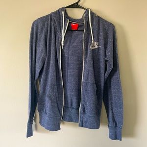 Nike Vintage Gym Zip Up Hoodie Sweatshirt